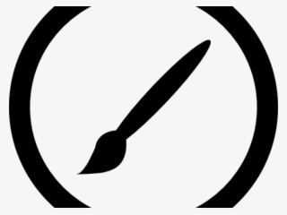 Paint Brush Clipart Circle #8383570