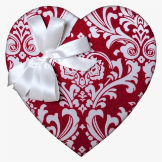 Sold Out Heart Box Red Damask 29 Piece Assortment - Curtain #8383654