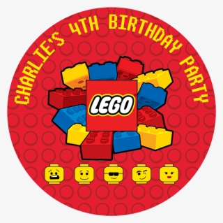 Lego Blocks Party Box Stickers - Lego Logo #8383858