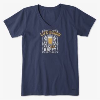 Women's Lig Beer Happy Crusher - Shirt #8384237