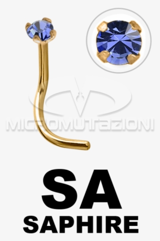 18k Gold Prong Set Jewelled Nose Stud Nose Studs & - Drive Safely #8384790