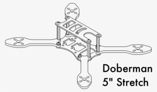 Doberman 5" Stretch - Line Art #8385125