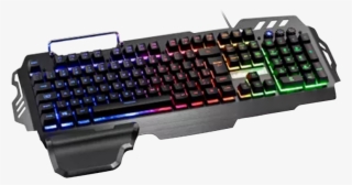 Teclado Gamer 3371 1507144464 - Teclado Gamer Warrior Semi Mecânico Abnt2 Preto #8387193