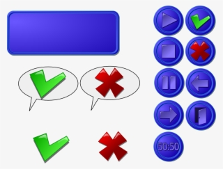 Gui Buttons Cross - เครื่องหมาย การ ลบ Clipart #8390085