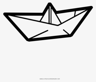 Paper Boat Coloring Page - Imagem De Navio De Papel Para Colorir #8390131