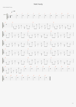 Matt Hardy Theme吉他谱 - Musical Composition #8390285