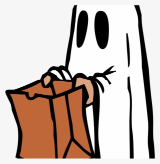 Free Ghost Clipart Free Clipart Ghost With Bag Colour - Trick Or Treat Ghost #8390883