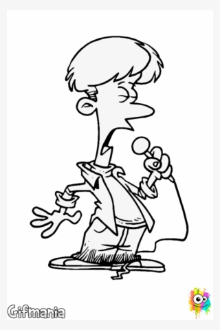 Desenho Cantor Preto E Branco #8392321