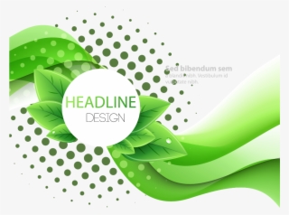 Curve Clipart Leaf Logo - Circular Halftone Patterns Png #8393928