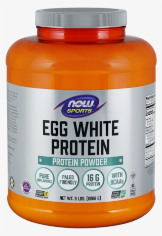 Egg White Protein, Unflavored Powder - Now Sports #8394507