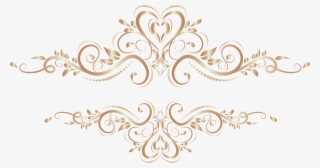 Transparent Gold Floral Ornaments Png #8395332