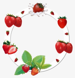 Vector Black And White Library Cadre Png Fraises Frame - Strawberry #8395361
