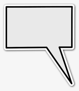 Núvem Quadrada Sticker - Caixa De Dialogo Quadrada Png #8396314