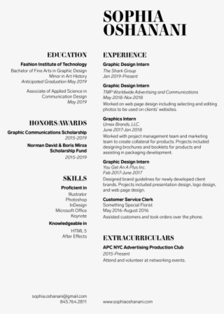 Sophia Oshanani Resume - Document #8397255