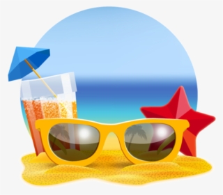 Beach Sunglasses Eyewear Png Image High Quality Clipart - Lentes Playa Png #8397619