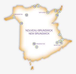 Carte Nb Numérosmod2017 - Map Of New Brunswick #8398565