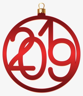 2019 Red Christmas Ball Png Clip Art #8398810