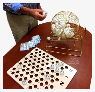 Jumbo Professional Bingo Game Set With Large Brass - Globe #8399442