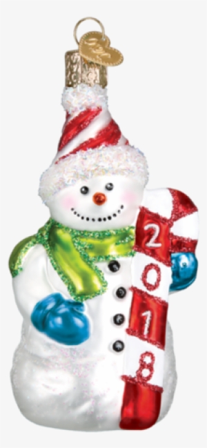 2018 Snowman Old World Christmas Glass Christmas Tree - Bassett Hound Glass Ornament By Old World Christmas #840423