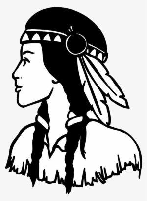 Native American Girl Drawing At Getdrawings - Native American Woman Png #840640