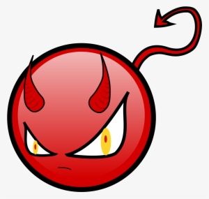 Evil Smiley Transparent Background - Red Evil #840714