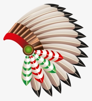 Native American Chief Hat Transparent Png Clip Art - Red Indian Headdress Png #840720