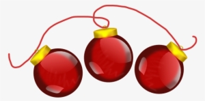 Baubles Png Hd - String Of Ornaments Clipart #840895