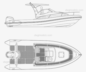 Motor Boat Dwg, Cad Blocks, Free Download - Boat #840928