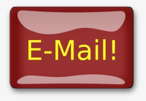 Red Rectangle Email Button Png Clip Art #840930