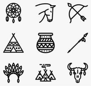American Indigenous Signals - American Indian Icons #841303