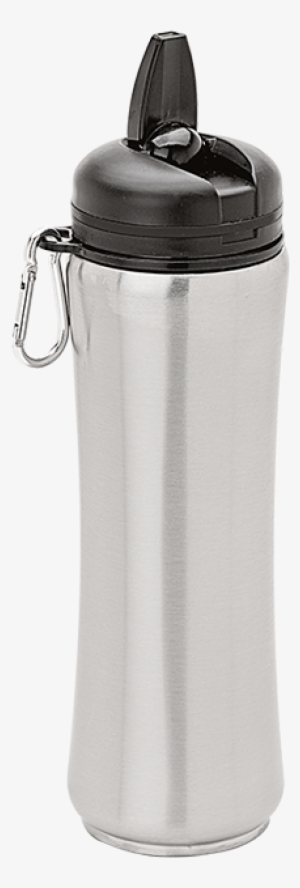 750ml Stainless Steel Bottle With Carabiner - Stainless Steel Bottle Png #841460