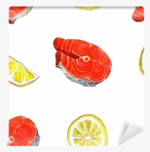 Sea Trout Fish With Lemon - Painting #842222