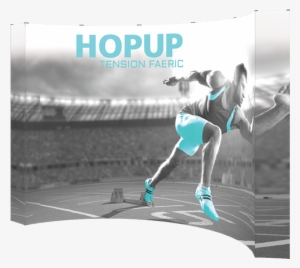 10' Full Height Standard Display - Hop Up 4x3 Straight Pop Up Display #842846