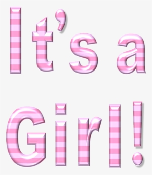 Baby Girl Transparent Background - Es Ist Ein Mädchen Mit Rosa Tupfen-herzen Fleecedecke #843651