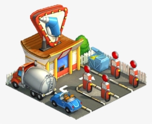 Gas Station - Gas Station Cartoon Png #843787