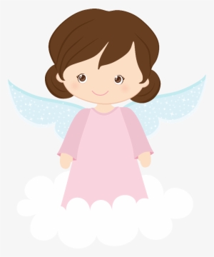 Pink Angel Cliparts - Menina Anjinho Batizado #844026