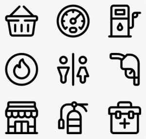 Gas Station - Food Delivery Icon #844246