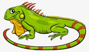 Image Royalty Free Library Green Lizard Free On Dumielauxepices - Iguana Cartoon #844795