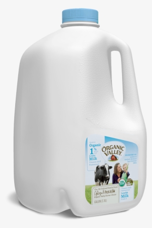 Milk Gallon Png - Organic Valley 1% Lowfat Milk - 64 Fl Oz Carton #844917