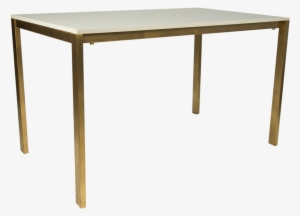 Kelli White And Gold Dining Table #845135