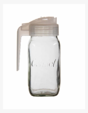 Consol Milk Jug With Frosted White Plastic Lid (sold - Jug #845482