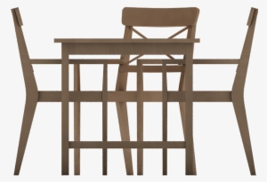 Leksvik Dining Table - Outdoor Furniture Front View #845648