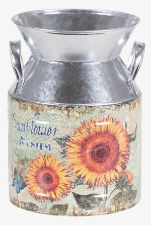 Metal Vintage Sunflower Milk Jug - Jug #845775