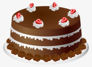 Cartoon Illustration Of A Thick Slice Of Chocolate - Cake Clipart #846193
