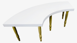 Avalon Quarter Moon Gold Dining Table - Dubai #846218