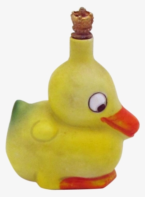 Vintage Googly Eye Duck German Crown Top Figural Perfume - Bath Toy #846907