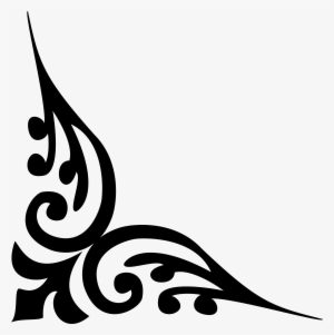 Alpana Designs For Corner Png - Alpana Design Black And White #848127