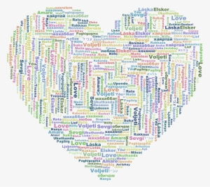 This Free Icons Png Design Of Multilingual Love Heart #848297