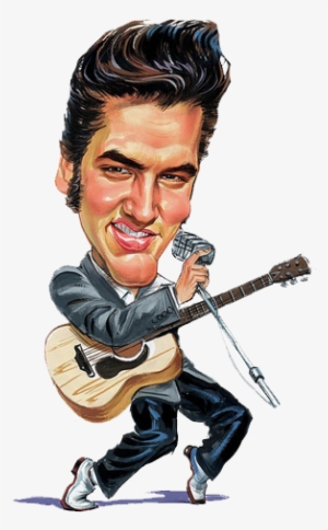 Free To Use Public Domain Famous People Clip Art - Elvis Presley Cartoon #848633