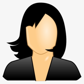 Black Hair Lady Clip Art At Clker - Black Hair Clipart #849470